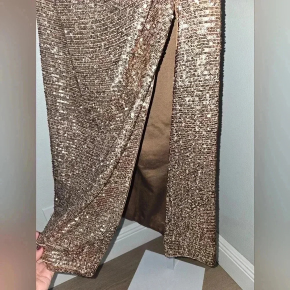 Jonathan Simkhai Zay sequin one shoulder dress NWT SZ 12 Formal - Picture 7 of 13